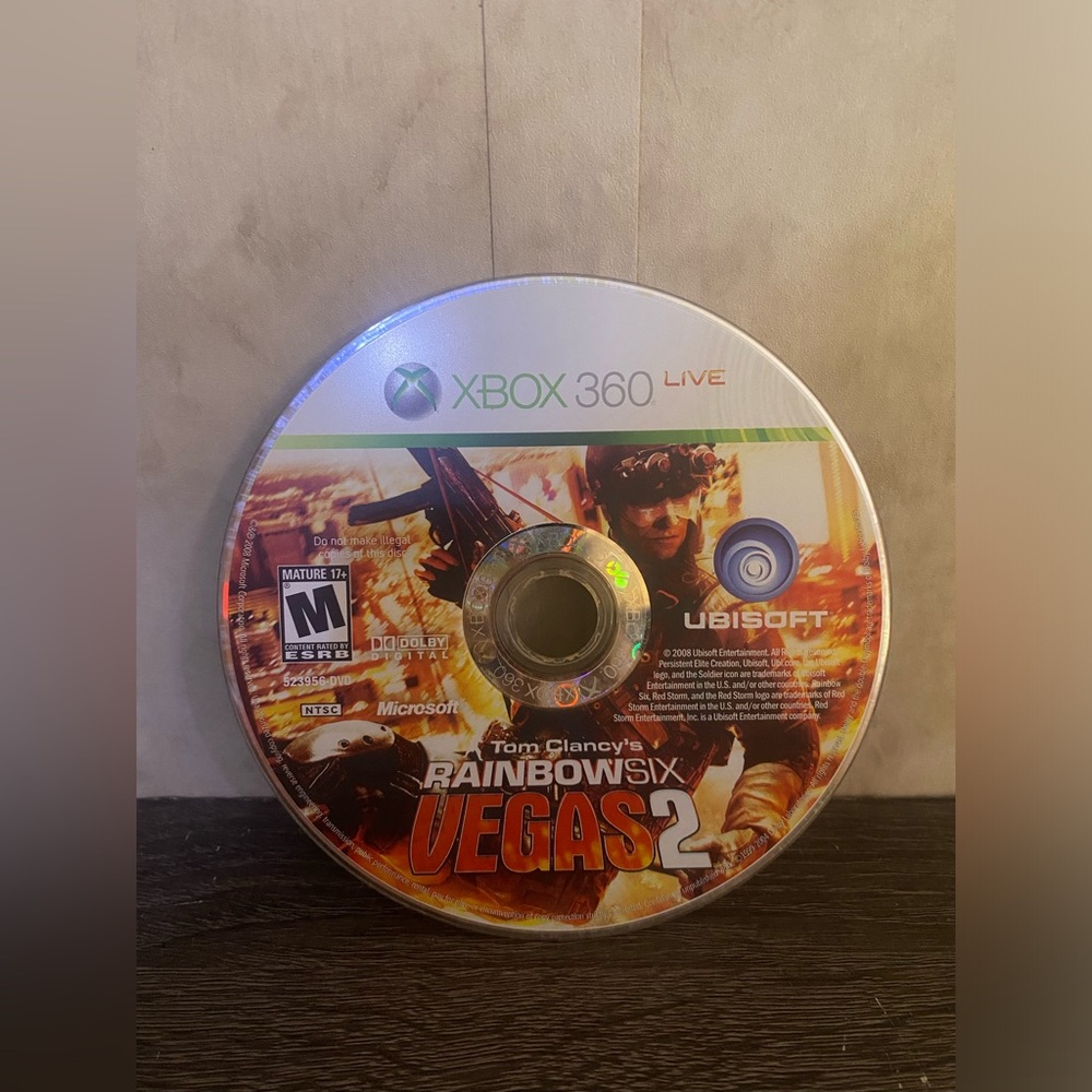 Tom Clancy's Rainbow Six: Vegas 2 (Microsoft Xbox 360, 2008) Disc Only